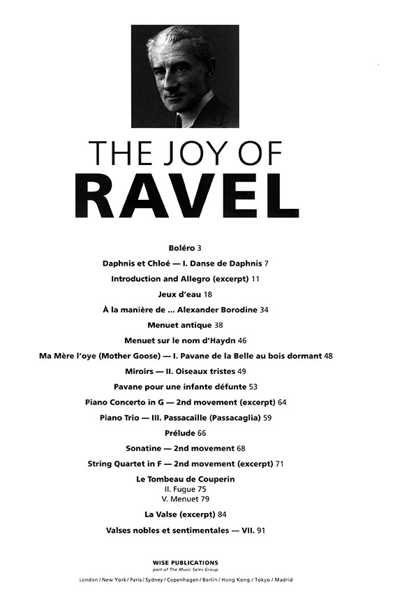 The Joy of Ravel for Piano
