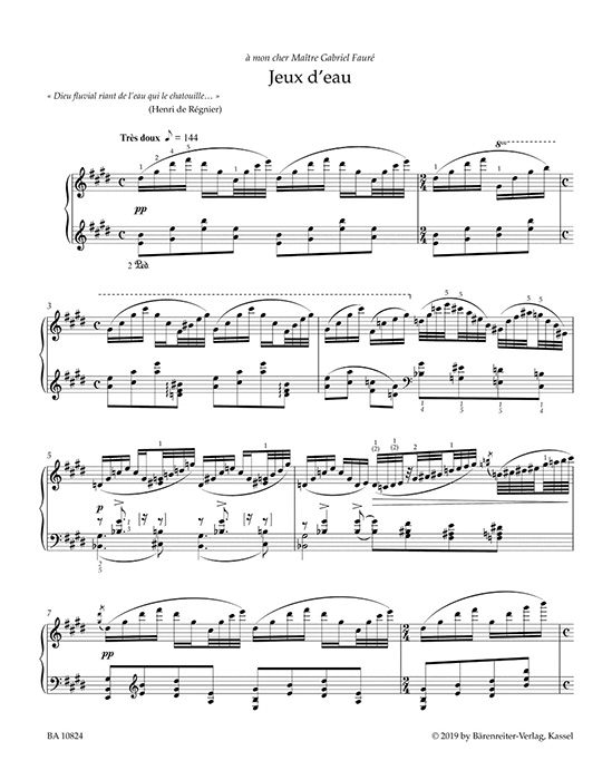 Ravel Jeux D'Eau Pour Piano