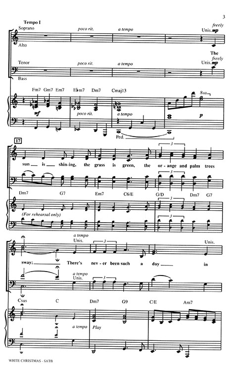 【White Christmas】SATB