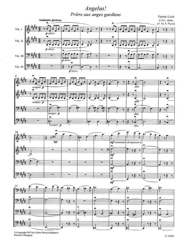 Chamber Music for Violoncellos【Volume 15】Score and parts