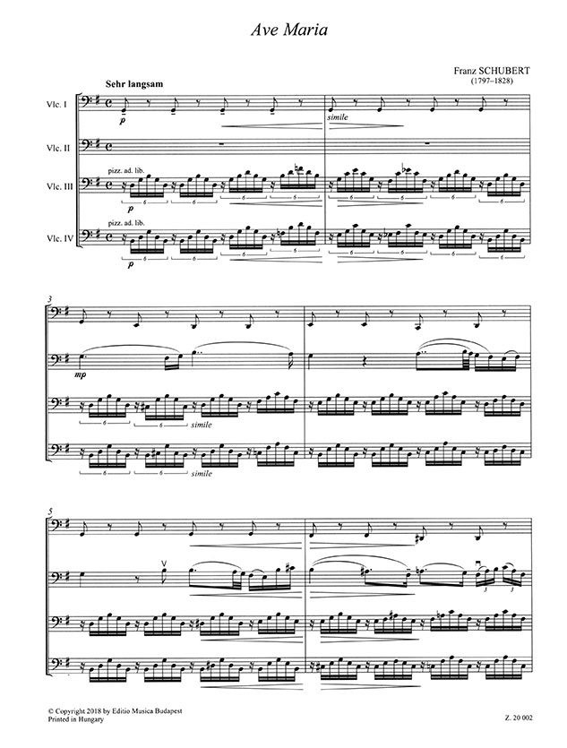 Chamber Music for Violoncellos【Volume 17】Score and parts