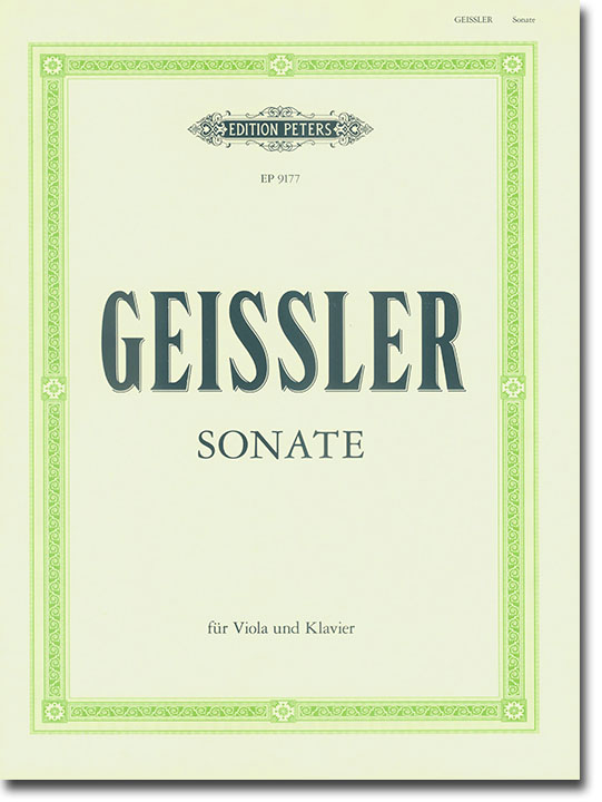 Geissler Sonate für Viola und Klavier