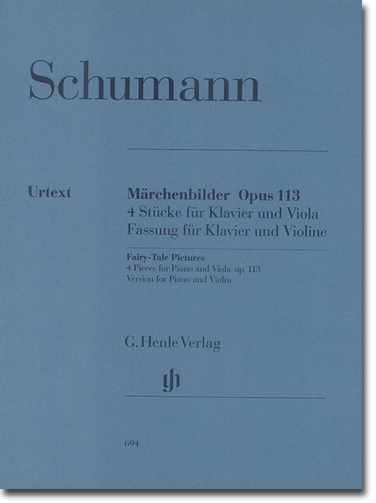 Schumann Märchenbilder Opus 113 Version for Piano and Violin