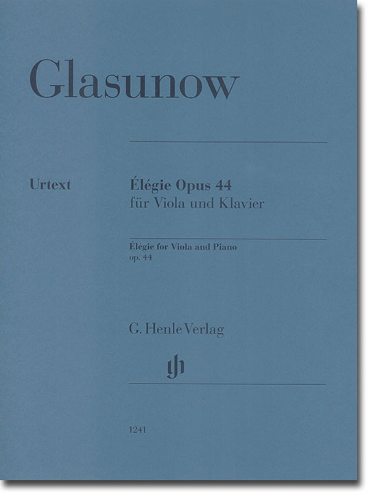 Glasunow Élégie, Opus 44 für Viola und Klavier