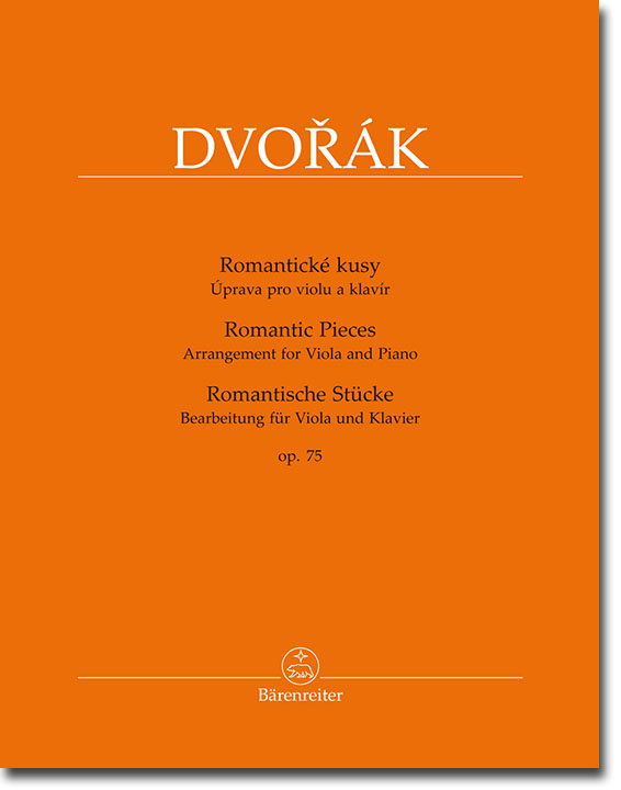 Dvorák Romantische Stücke Bearbeitet für Viola und Klavier Op. 75