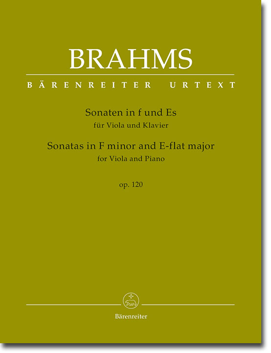 Brahms Sonaten in f und Es Op. 120 für Viola und Klavier