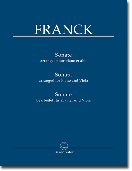 Franck Sonate bearbeitet für Klavier und Viola