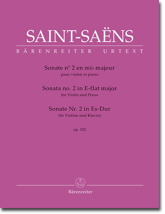 Saint-Saëns Sonate Nr. 2 in Es-Dur Op. 102 für Violine und Klavier