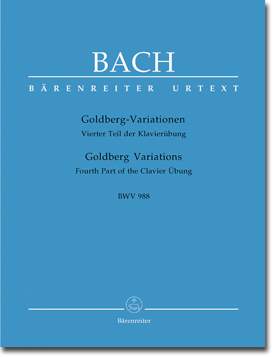 Bach Goldberg-Variationen Vierter Teil der Clavier-Übung BWV 988 for Piano