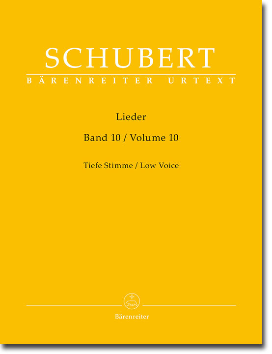 Schubert‧Lieder‧Band 10, Tiefe Stimme／Volume 10, Low Voice