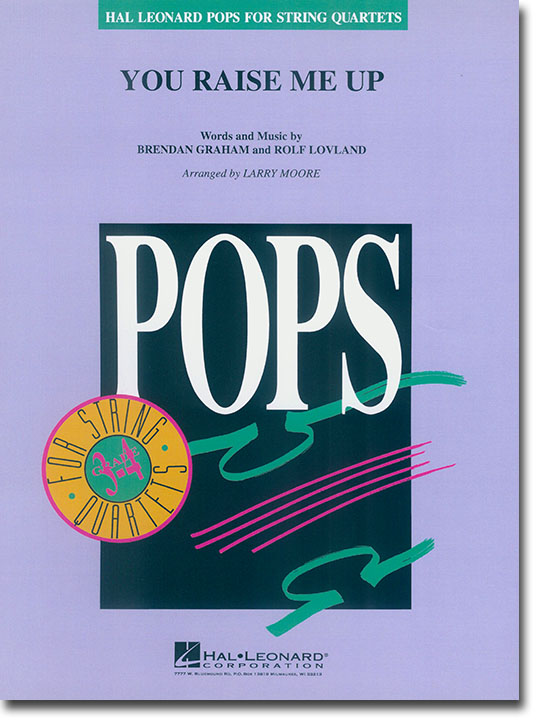 Pops【You Raise Me Up】for String Quartets