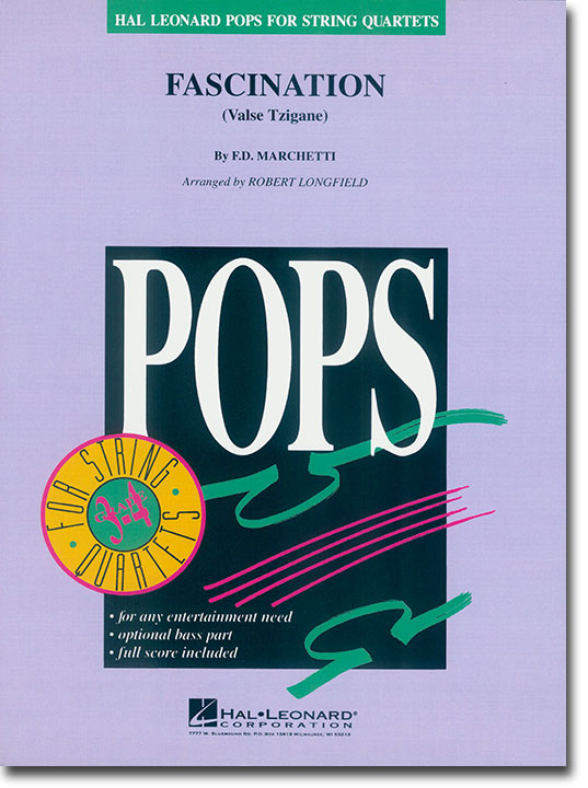 Pops【Fascination (Valse Tzigane)】for String Quartets