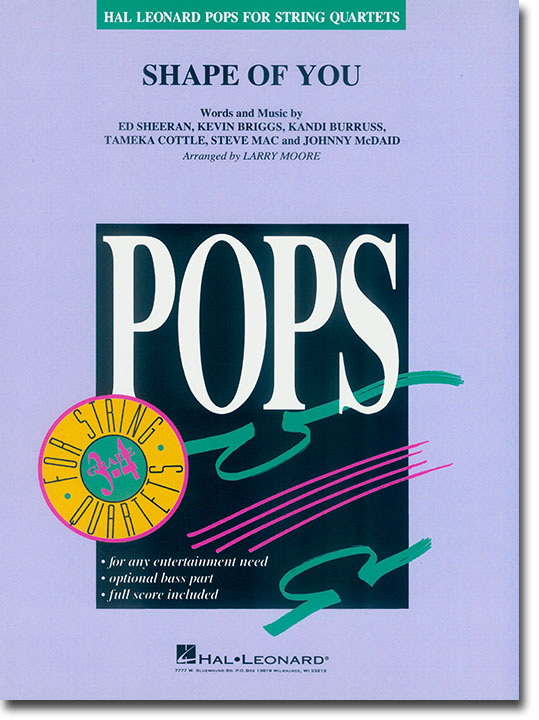 Pops【Shape of You】for String Quartets