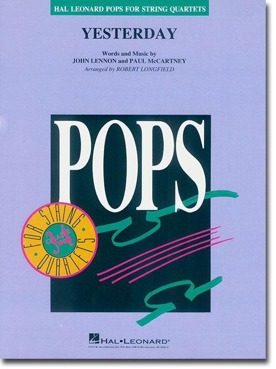 Pops【Yesterday】for String Quartets