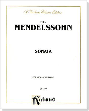 Mendelssohn【Sonata】for Viola and Piano