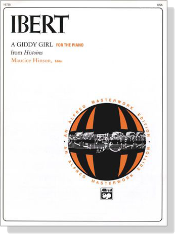 Ibert【A Giddy Girl】for The Piano (from Histoires)