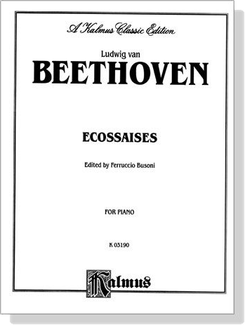 Beethoven【Ecossaises】for Piano