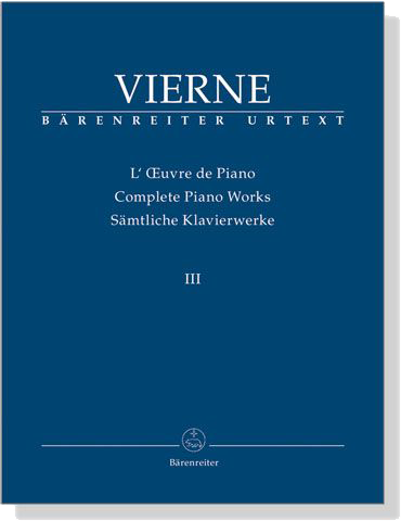 Vierne【Complete Piano Works Ⅲ  】