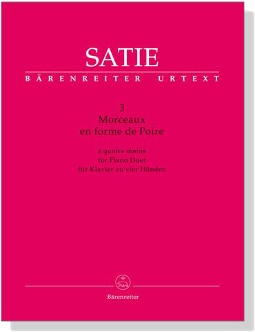 Satie【3 Morceaux En Forme De Poire】für Klavier zu vier Händen