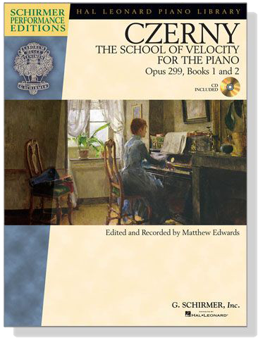 Czerny【CD+樂譜】The School of Velocity for the Piano, Opus 299, Books 1 and 2