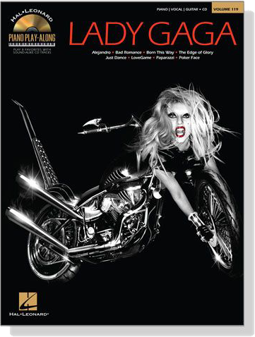 Lady Gaga【CD+樂譜】Hal Leonard Piano Play-Along , Volume 119