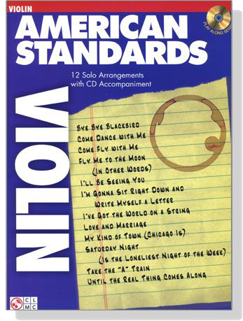American Standards For Violin【CD+樂譜】