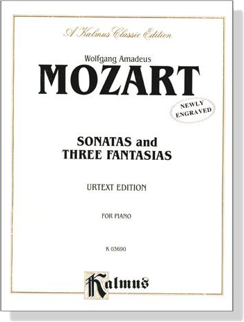 Mozart【Sonatas and Three Fantasias , Urtext Edition】for Piano