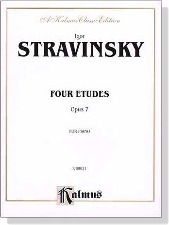 Stravinsky【Four Etudes , Opus 7】for Piano