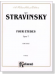 Stravinsky【Four Etudes , Opus 7】for Piano