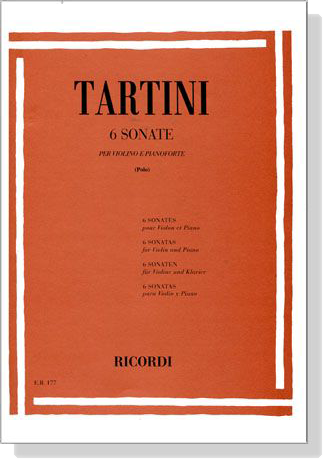 Tartini【6 Sonate】per Violino e Pianoforte