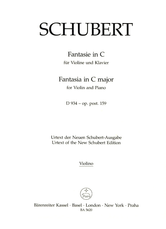 Schubert【Fantasia in C major , D 934 Op. post. 159】for Violin and Piano