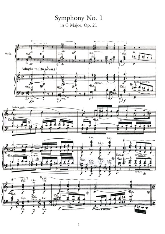 Liszt【Beethoven Symphonies , Nos. 1-5】Transcribed for Solo Piano