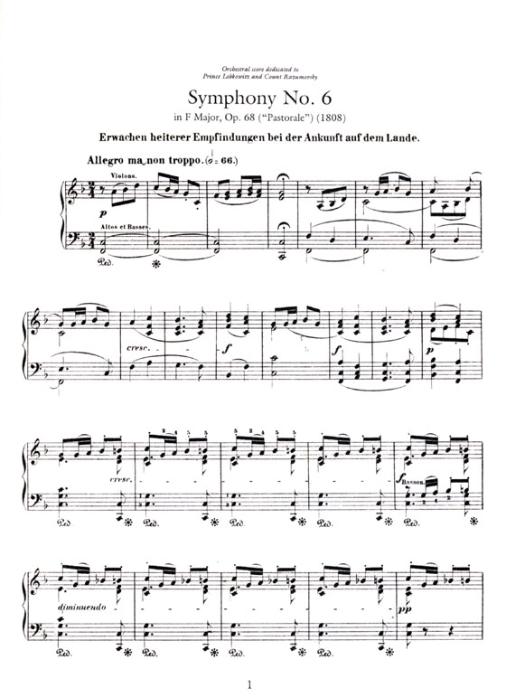 Liszt【Beethoven Symphonies ,Nos. 6-9】Transcribed for Solo Piano