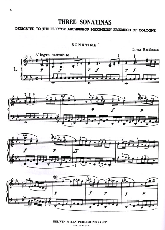 Beethoven【Sonatinas】for Piano