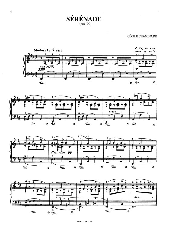 Chaminade【Selected Compositions】for Piano