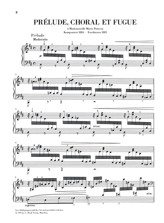 Franck【Prelude , Choral et Fugue】for Piano