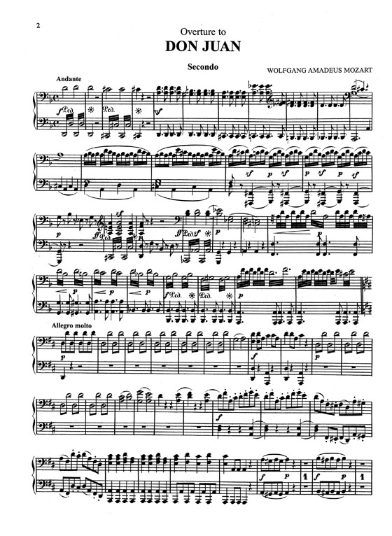 Mozart【Opera Overtures , Opus 24】for One Piano , Four Hands