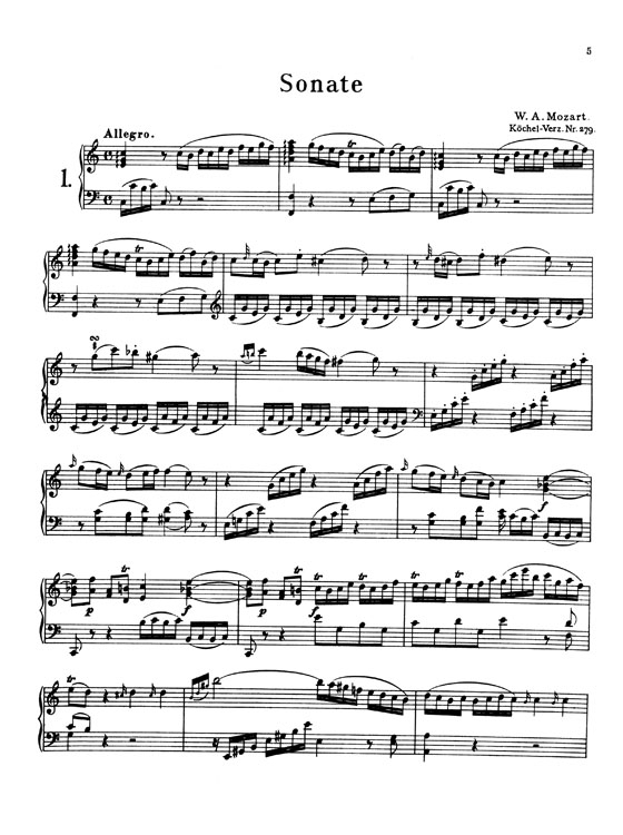 Mozart【Sonatas and Three Fantasias , Volume Ⅰ, Nos. 1-10 】for Piano