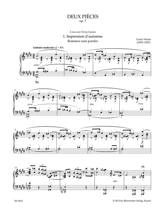 Vierne【Complete Piano Works Ⅰ】