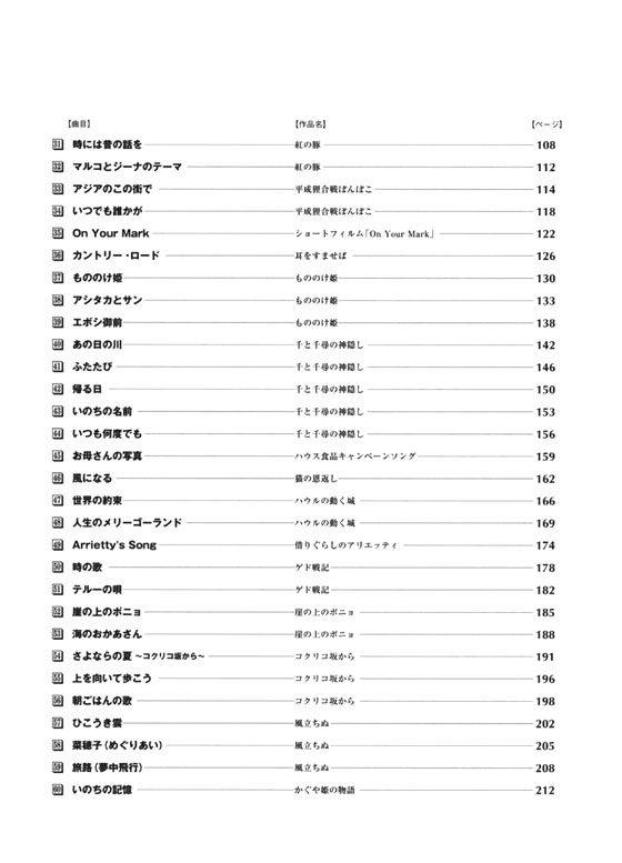 やさしいピアノ‧ソロ スタジオジブリ大全集 新版