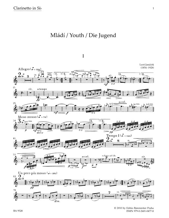 Janacek【Mládí (Youth)】Wind Sextet