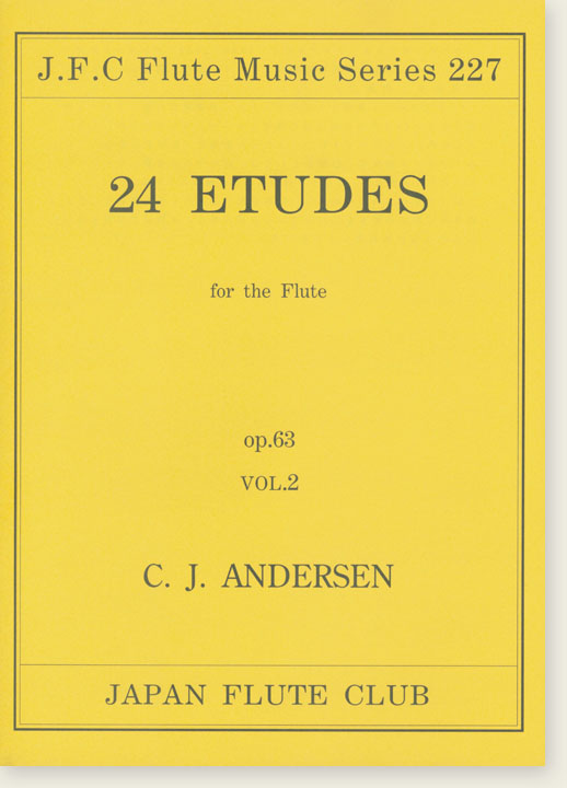 C. J. Andersen 24 Etudes for the Flute Op. 63 Vol. 2