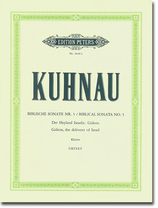 Kuhnau Biblical Sonata No. 5 Gideon, the Deliverer of Israel Klavier