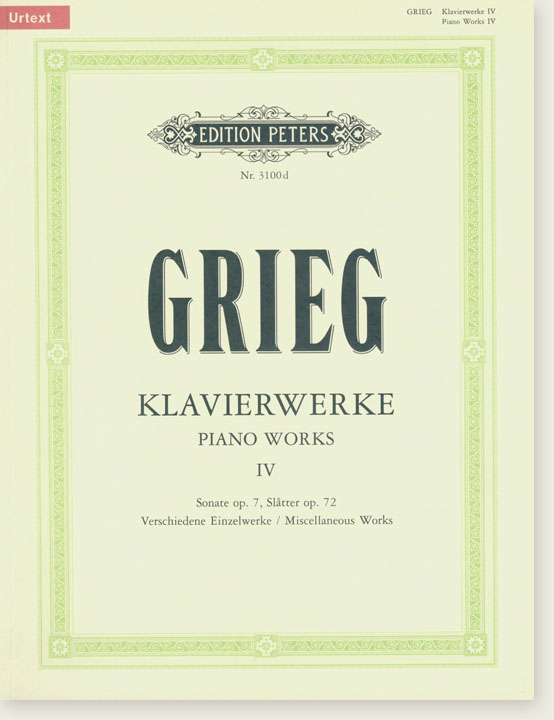 Grieg Klavierwerke Ⅳ