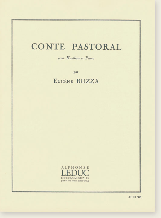 Eugène Bozza Conte Pastorale Pour Hautbois et Piano