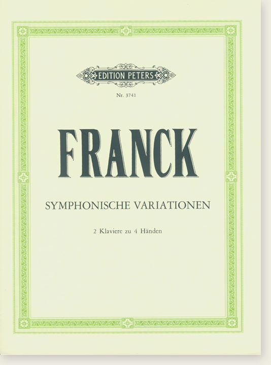 Franck Symphonische Variationen 2 Klaviere zu 4 Händen