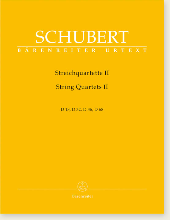 Schubert String Quartets【Ⅱ】D 18 , D 32 , D 36 , D 68