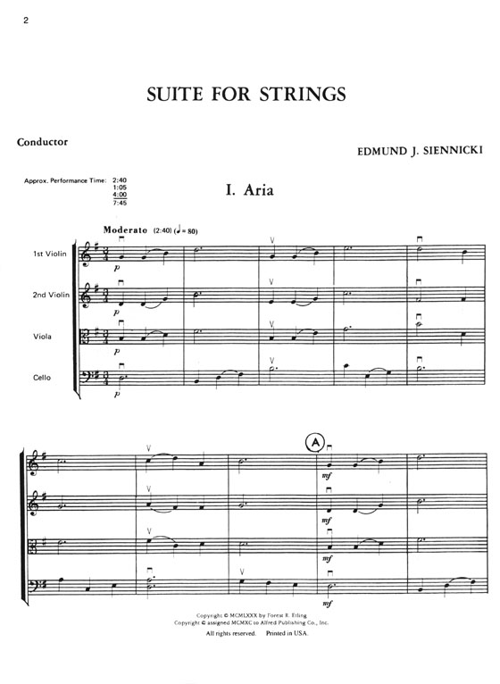 Highland/Etling String Quartet Series - Book 1