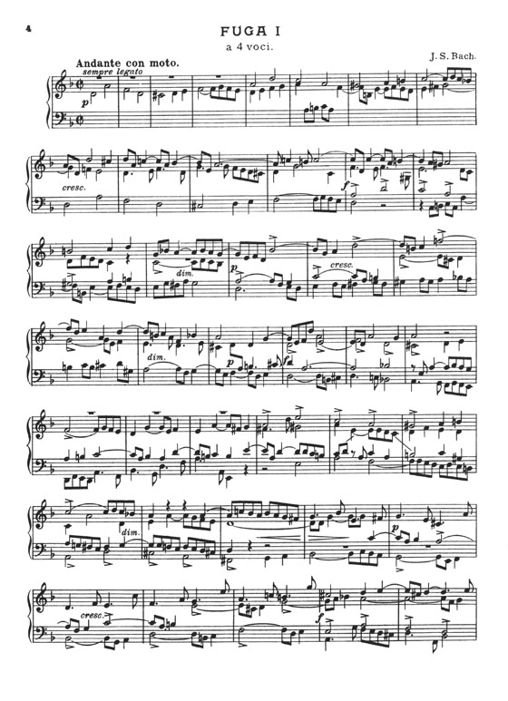 Bach The Art of the Fugue BWV 1080 Edited for Solo Keyboard by Carl Czerny