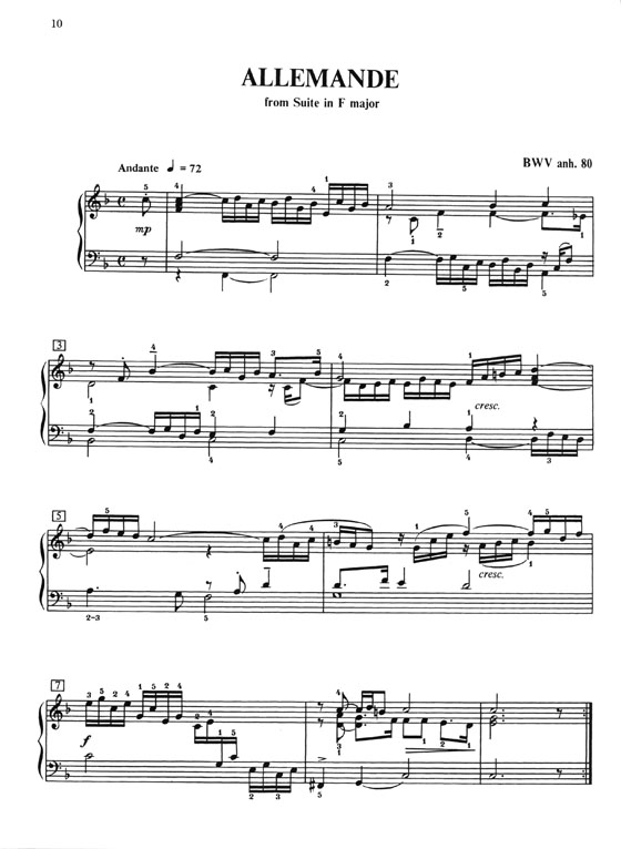 J.S. Bach Dances for the Keyboard (31 Short Pieces to Play Before the Two-Part Inventions)